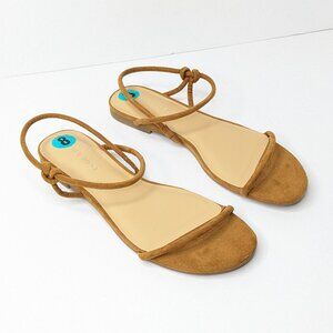 Nine West Mild2 Strappy Sandals, Tan, Women's 8